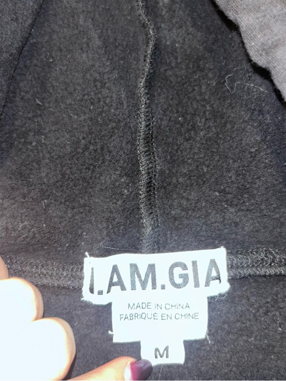 I.AM.GIA Black Madness Cropped Hoodie - Picture 5 of 5
